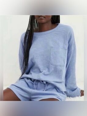 Aerie Endless Summer Crew Pullover - Gray - XS